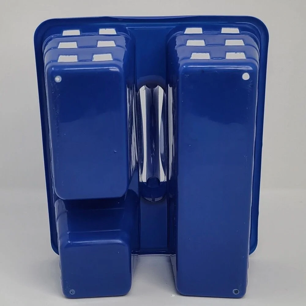 Blue Plastic Organizer Caddy Tote Basket Storage Bin Divided 10